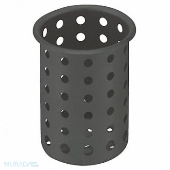 VOLLRATH Flatware Cyldr Blk Plastic, 4NCZ3