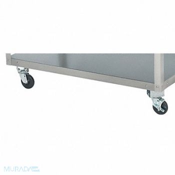 VOLLRATH Caster Set 4 In 2 With Brakes, 4NDV3