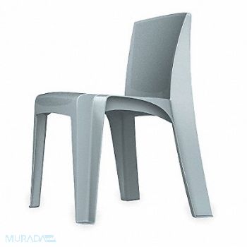 CORTECH Razorback Stack Chair Fog Gray, 4NHL2
