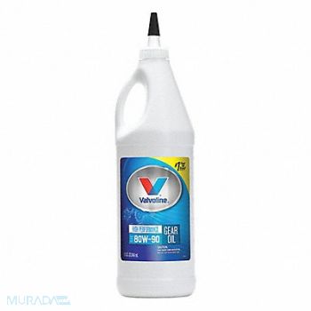VALVOLINE Gear Oil High Performance 32 Oz 80W-90, 4NPK9