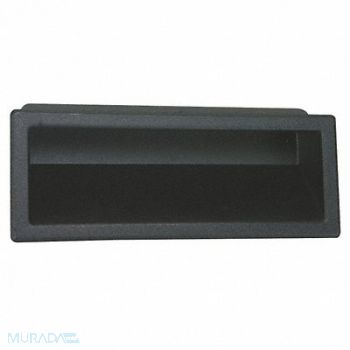 GRAINGER APPROVED Recessed Pull Handle Snap-In Thermoplast, 4NRT6