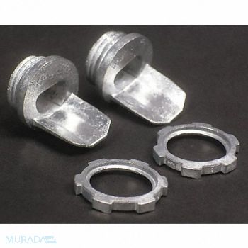 LEGRAND Box Connector Ivory Steel 3/4 L PK2, 4YET4