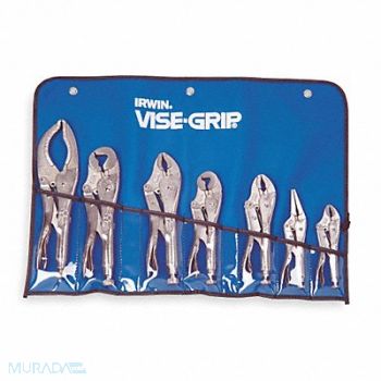 IRWIN VISE-GRIP Locking Plier Sets Plain Grip 7 Pcs, 4NV47