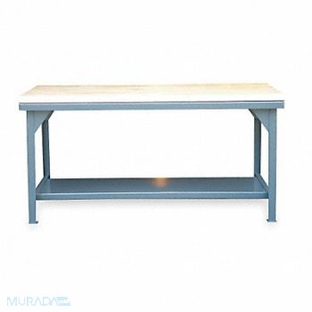 STRONG HOLD Workbench Butcher Block 72 W 36 D, 4NWE7