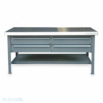 STRONG HOLD Workbench SS 72 W 36 D, 4NWJ2