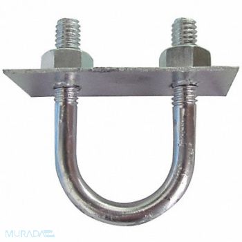 GRAINGER APPROVED Stndrd UBolt w Mntng PlateInside H 6 in, 5YY37