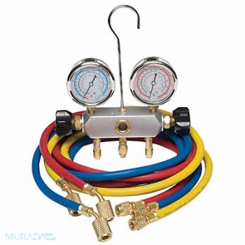 DAYTON Manifold Gauge Set 2 Valve 3 Hoses, 4PDF9
