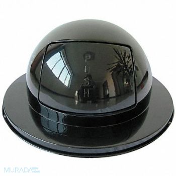 TOUGH GUY Trash Can Top Dome Swing Closure Black, 4PGF3