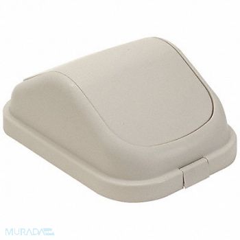 TOUGH GUY Trash Can Top Dome Swing Closure Tan, 4PGP2