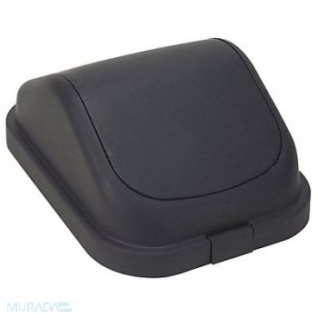 TOUGH GUY Trash Can Top Dome Swing Closure Black, 4PGP3