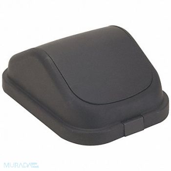 TOUGH GUY Trash Can Top Dome Swing Closure Black, 4PGP5
