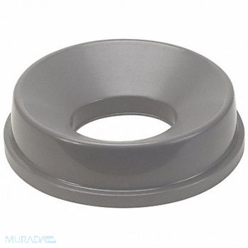 TOUGH GUY Trash Can Top Funnel Stays Open Gray, 4PGP6