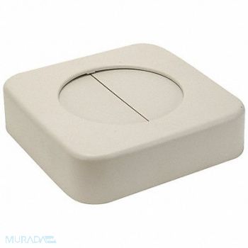 TOUGH GUY Trash Can Top Drop Top Swing Closure Tan, 4PGP9