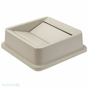 TOUGH GUY Trash Can Top Drop Top Swing Closure Tan, 4PGR3