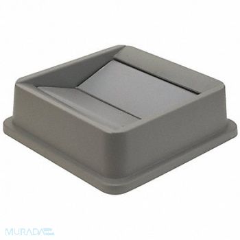 TOUGH GUY Trash Can Top Drop Top Swing Gray, 4PGR4