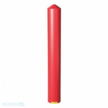GRAINGER APPROVED E7132 Bollard Cover 6 In Dia 56 In H Red, 4PHE3