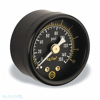 ARO Pressure Gauge 0 to 150 psi 1-1/2In, 4PJP8