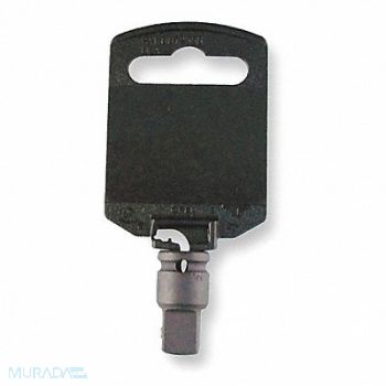 WESTWARD Impct Skt Adpt Steel Blk Oxd 1/4 in, 4PRE4