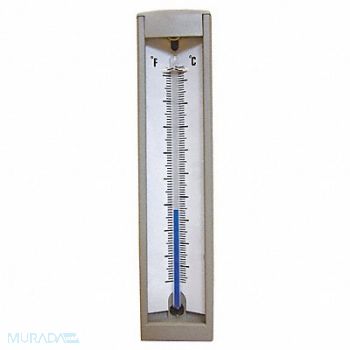 GRAINGER APPROVED Compact Thermometer 50 to 400 F Back, 4PRU9