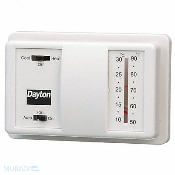 DAYTON Low Volt NP Analog Tstat Heat/Cool, 4PU47