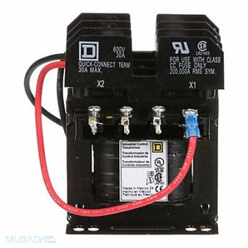 SQUARE D Control Transformer 50VA 208VAC, 4R888