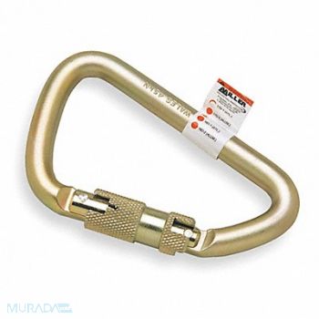 HONEYWELL MILLER Carabiner Offset-D Gold, 4RC51