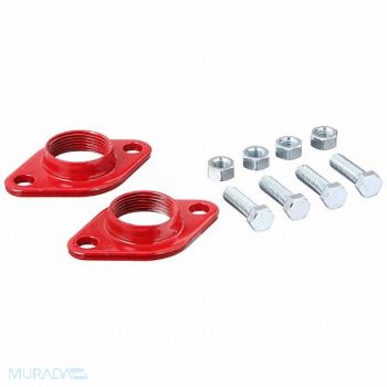 BELL GOSSETT Flange 1 FNPT Cast Iron 2PK, 4RC78