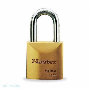 MASTER LOCK Keyed Padlock 29/32 in Rectangle Gold, 4EZG8