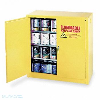 EAGLE Paints and Inks Cabinet 40 gal Yellow, 4RF75