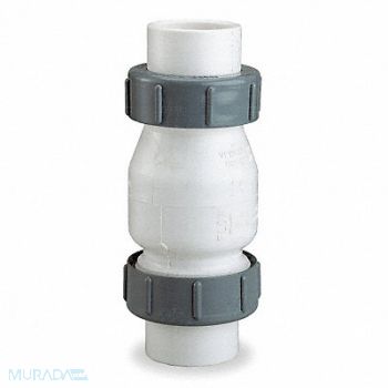DAYTON True Union Check Valve PVC 2 Socket, 4RG91