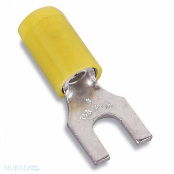 STA-KON Fork Terminal Tin Copper Yellow PK50, 4RGY9