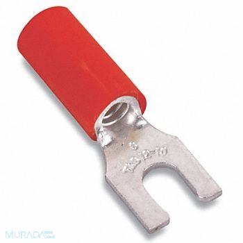 STA-KON Fork Terminal Tin Copper Red PK100, 4RGZ3