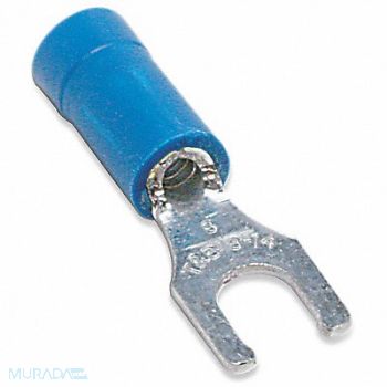 STA-KON Fork Terminal Lockng #10 Stud Blue PK100, 4RGZ6