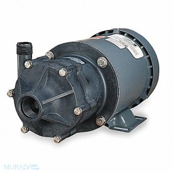 LITTLE GIANT Magnt Drv Pmp 3/4in NPT 1/2hp Glss PPS, 4RL35