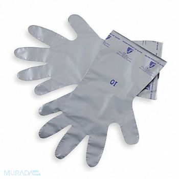HONEYWELL NORTH Chemical Resistant Glove 2.7 mil PK10, 4RM35