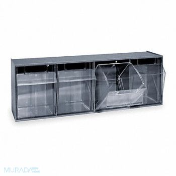 QUANTUM STORAGE SYSTEMS F1573 Tip-Out Bin Gray Unfinished 8 1/8 in, 4RR30