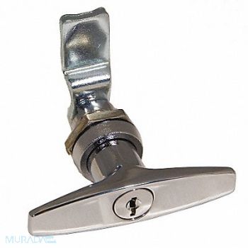 GRAINGER APPROVED Cam Latch Keyed Polished Chrome, 4RRG5