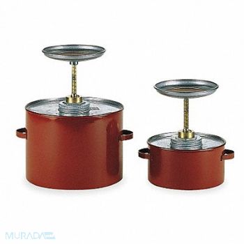 EAGLE Plunger Can 1 gal Galvanized Steel Red, 4T040