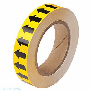 BRADY D3612 Pipe Marking Tape Yllw 1in W 90ft Roll L, 4T561
