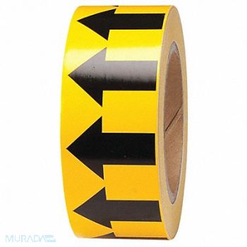 BRADY D3613 Pipe Marking Tape Yllw 2in W 90ft Roll L, 4T563