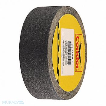CONDOR AntiSlip Tape 60 ftLx2 inW BLK 80 Grit, 4T629