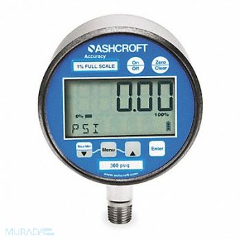 ASHCROFT D8577 Gauge Pressure Digital, 4TA29