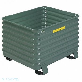 STEEL KING Bulk Container Vista Green Solid 48 in, 4TJ26