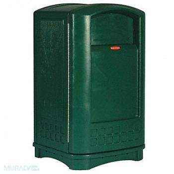 RUBBERMAID COMMERCIAL PRODUCTS D0245 Trash Can 50 gal Green HDPE, 4TJ49