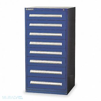 VIDMAR ModDrwrCab 59 x30 x28 Dark Blue 8Drwr, 4TT10