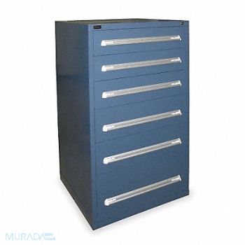 VIDMAR ModDrwrCab 59 x30 x28 Dark Blue 6Drwr, 4TT11