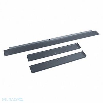 GRAINGER APPROVED SideBack Rail Kit 72 W x 36 D x 3H Gray, 5W678