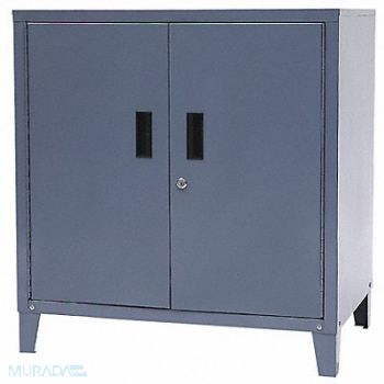 GRAINGER APPROVED Shop Desk 33 x31.5 x21 Gray 1Shlv, 4TX95