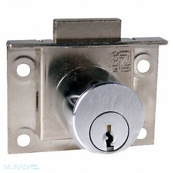 COMPX NATIONAL Deadbolt Latch Drawer Lock Steel, 4TXY6