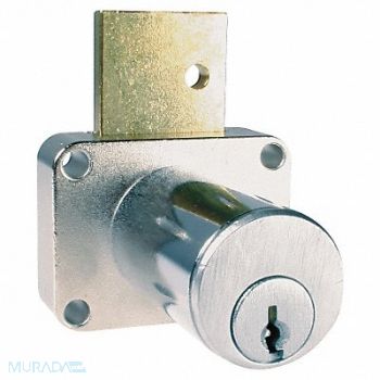 COMPX NATIONAL Remov Core Lock Gold Rectangular, 4TYD7